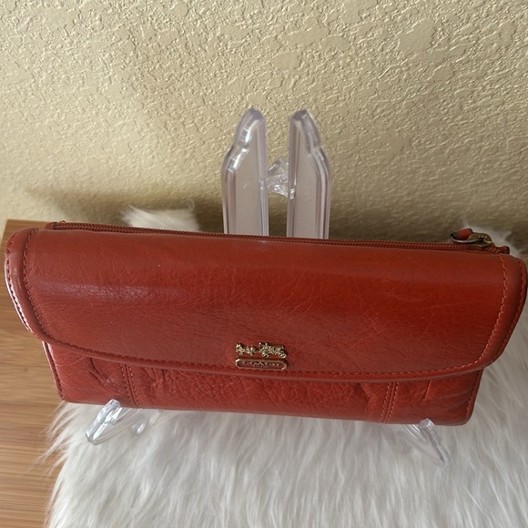 Coach burnt Orange Wallet, GUC - Picture 7 of 13